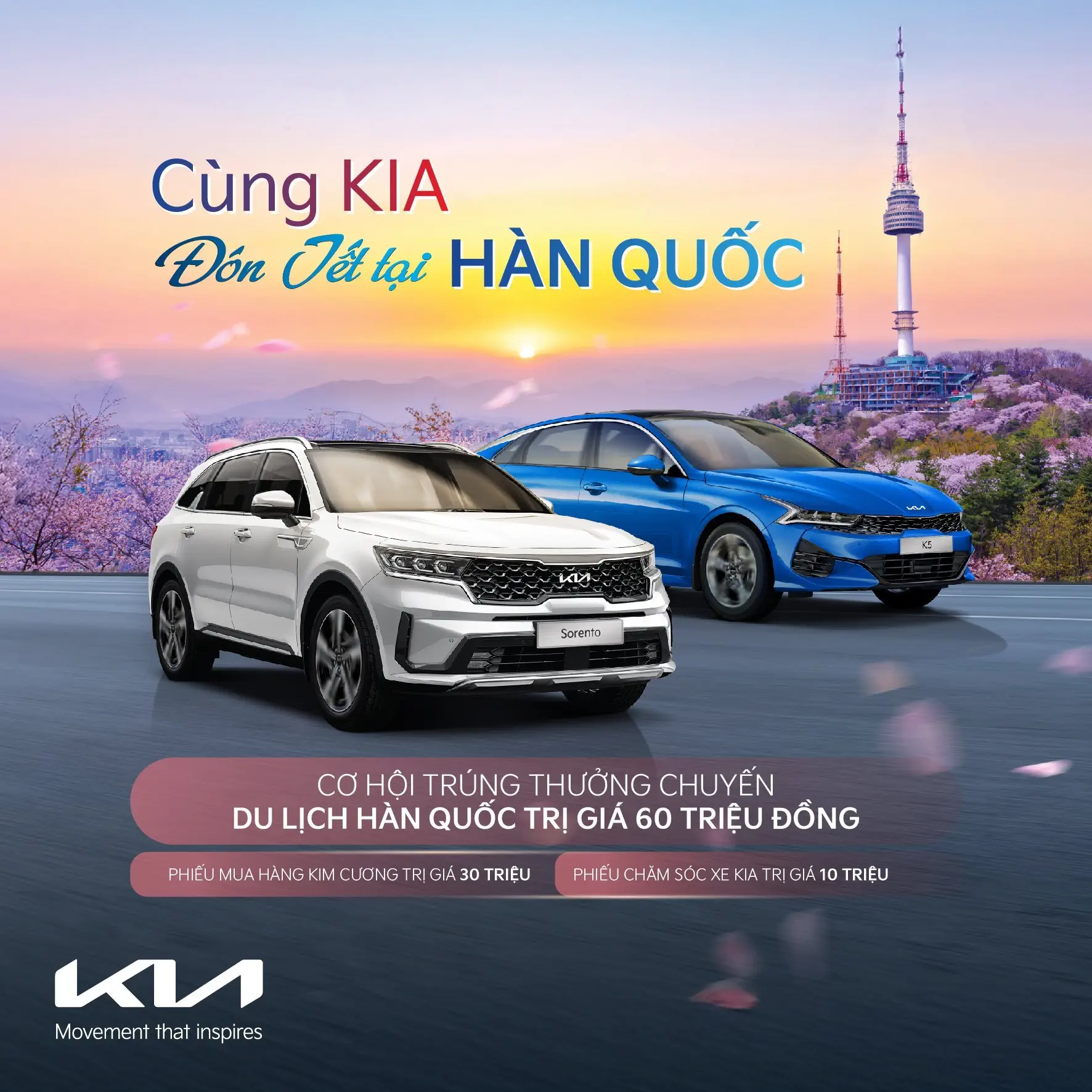 KIA K5 VÀ KIA SORENTO ƯU ĐÃI ĐẶC BIỆT