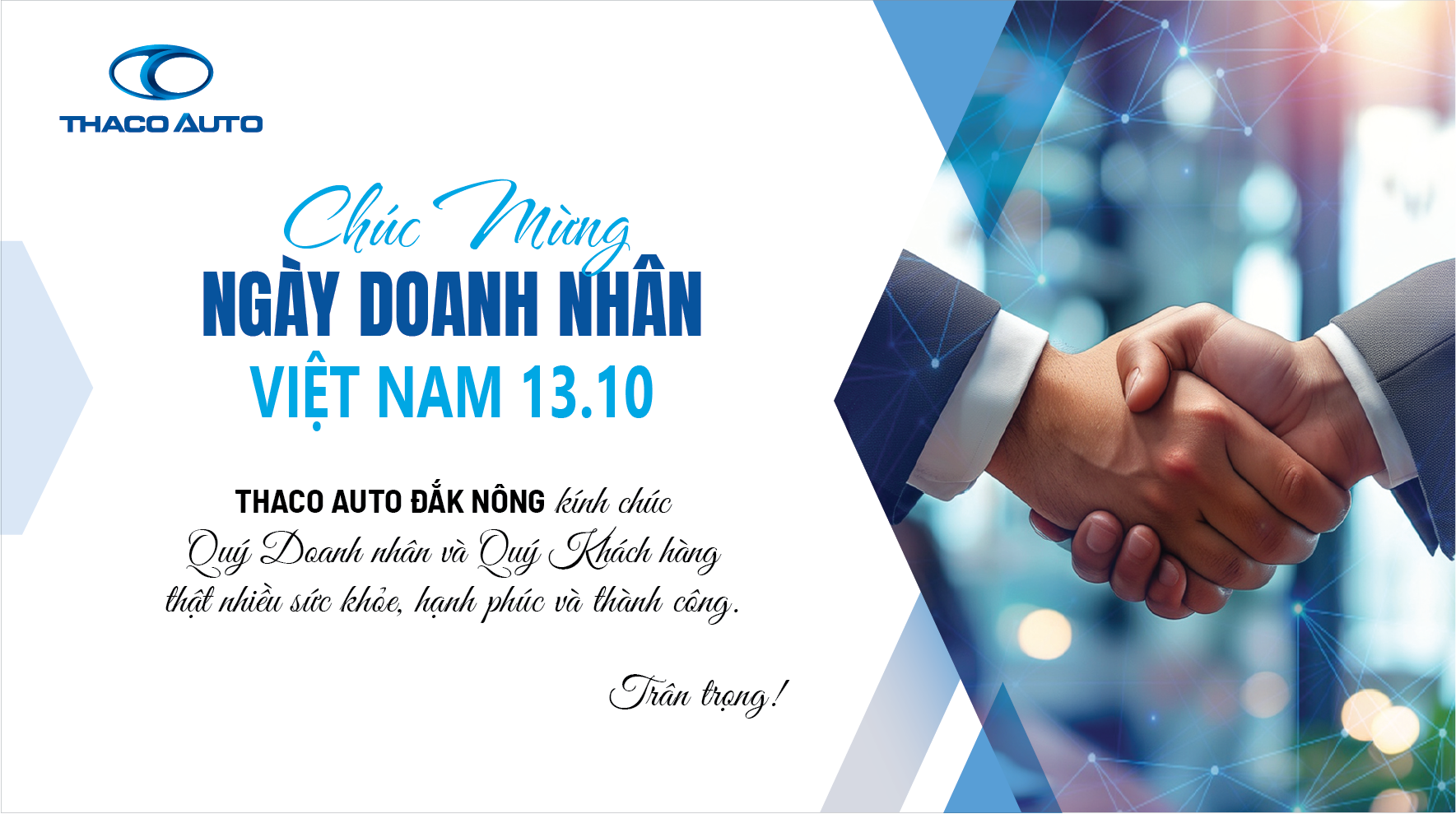 THACO AUTO ĐẮK NÔNG CHÚC MỪNG NGÀY DOANH NHÂN VIỆT NAM 13.10